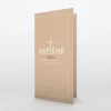 Menu Baptême^Planet cards Croix fine