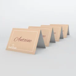 Marque-place Baptême^Planet cards Croix fine