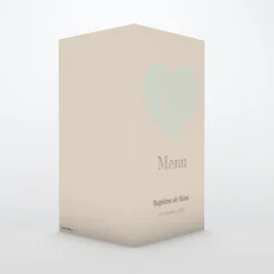 Menu Baptême^Planet cards Cœur Original