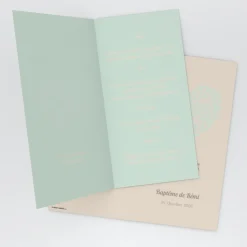 Menu Baptême^Planet cards Cœur Original