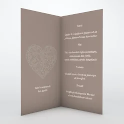 Menu Baptême^Planet cards Cœur Original