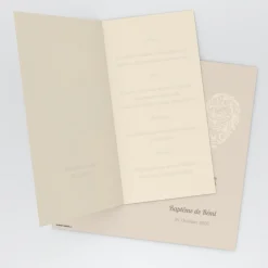 Menu Baptême^Planet cards Cœur Original