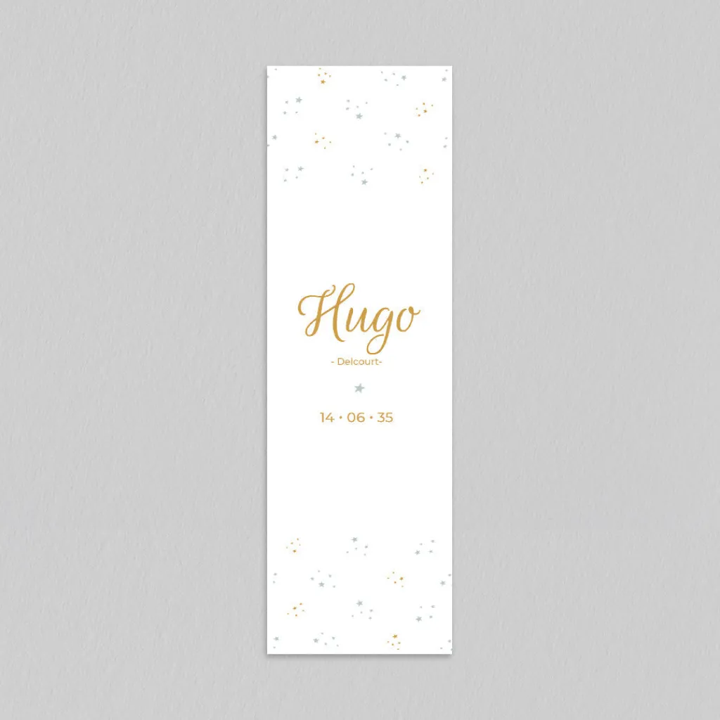 Faire-part Naissance Marque-page^Planet cards Dans les étoiles