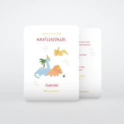 Carte Invitation Anniversaire Enfant Animaux^Planet cards Dinosaure