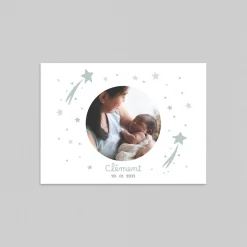 Faire-part Naissance Garçon^Planet cards Douce Comète