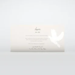 Carte Remerciement Décès^Planet cards Douce Envolée