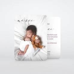 Carte Remerciement Naissance Classique^Planet cards Douce Journée