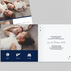 Faire-part Naissance Original | Faire-part Naissance Garçon^Planet cards Douce Naissance étoilée