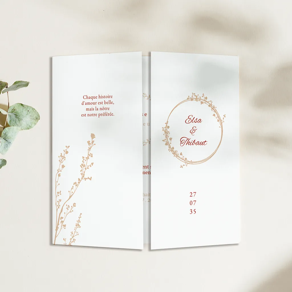 Faire-part Mariage Champêtre | Gamme Complète^Planet cards Douces Brindilles