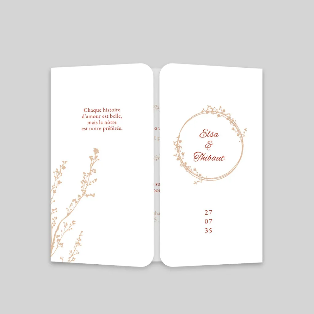 Faire-part Mariage Champêtre | Gamme Complète^Planet cards Douces Brindilles