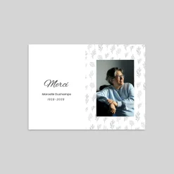Carte Remerciement Décès^Planet cards Douces Pensées