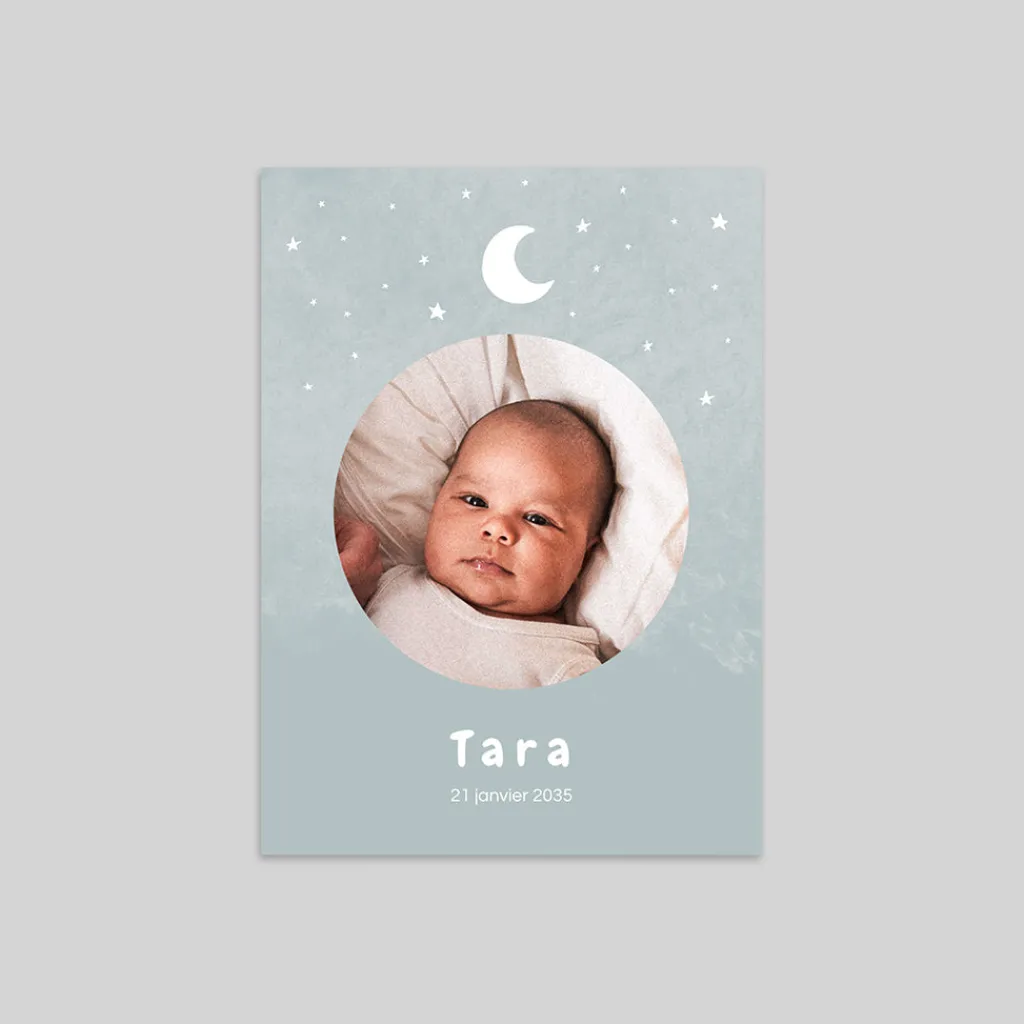 Faire-part Naissance Magnet | Faire-part Naissance Fille^Planet cards Douceur de Lune