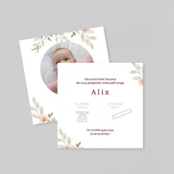 Faire-part Naissance Original | Faire-part Naissance Fille^Planet cards Douceur des champs