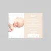 Carte Remerciement Naissance Magnet^Planet cards Douceur en fleur magnet