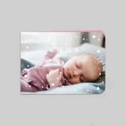 Faire-part Naissance Fille^Planet cards Douceur Étoilée