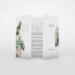Faire-part Mariage Bohème | Gamme Complète^Planet cards Douceur Tropicale et Photos