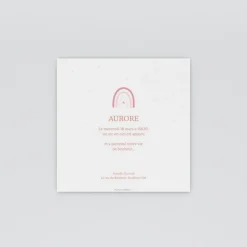 Faire-part Naissance Fille^Planet cards Doux Arc-En-Ciel