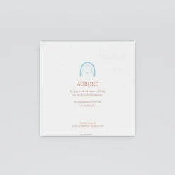 Faire-part Naissance Fille^Planet cards Doux Arc-En-Ciel