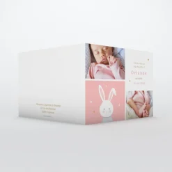 Faire-part Naissance Fille | Faire-part Naissance Animaux^Planet cards Doux petit Lapin Fille