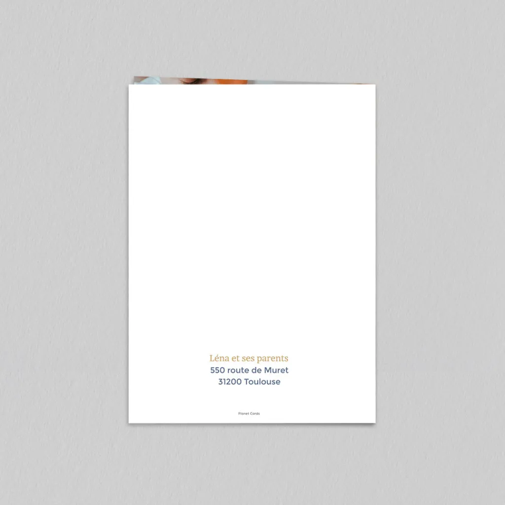 Faire-part Naissance Fille^Planet cards Doux Pétales