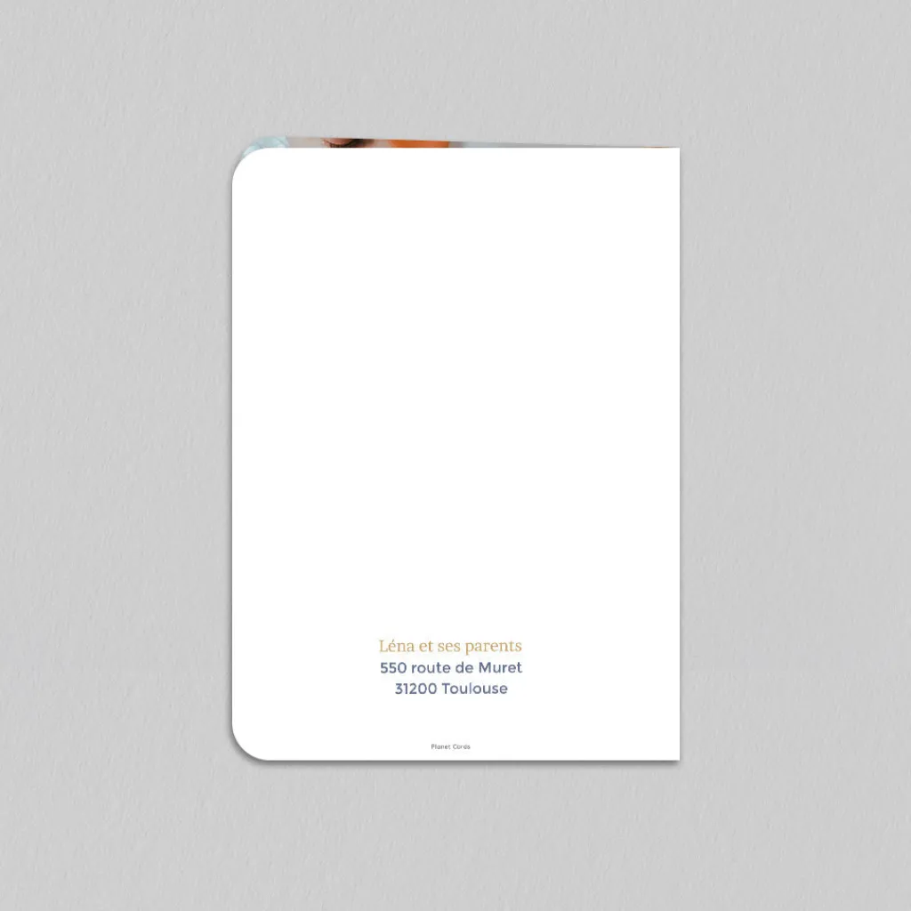 Faire-part Naissance Fille^Planet cards Doux Pétales