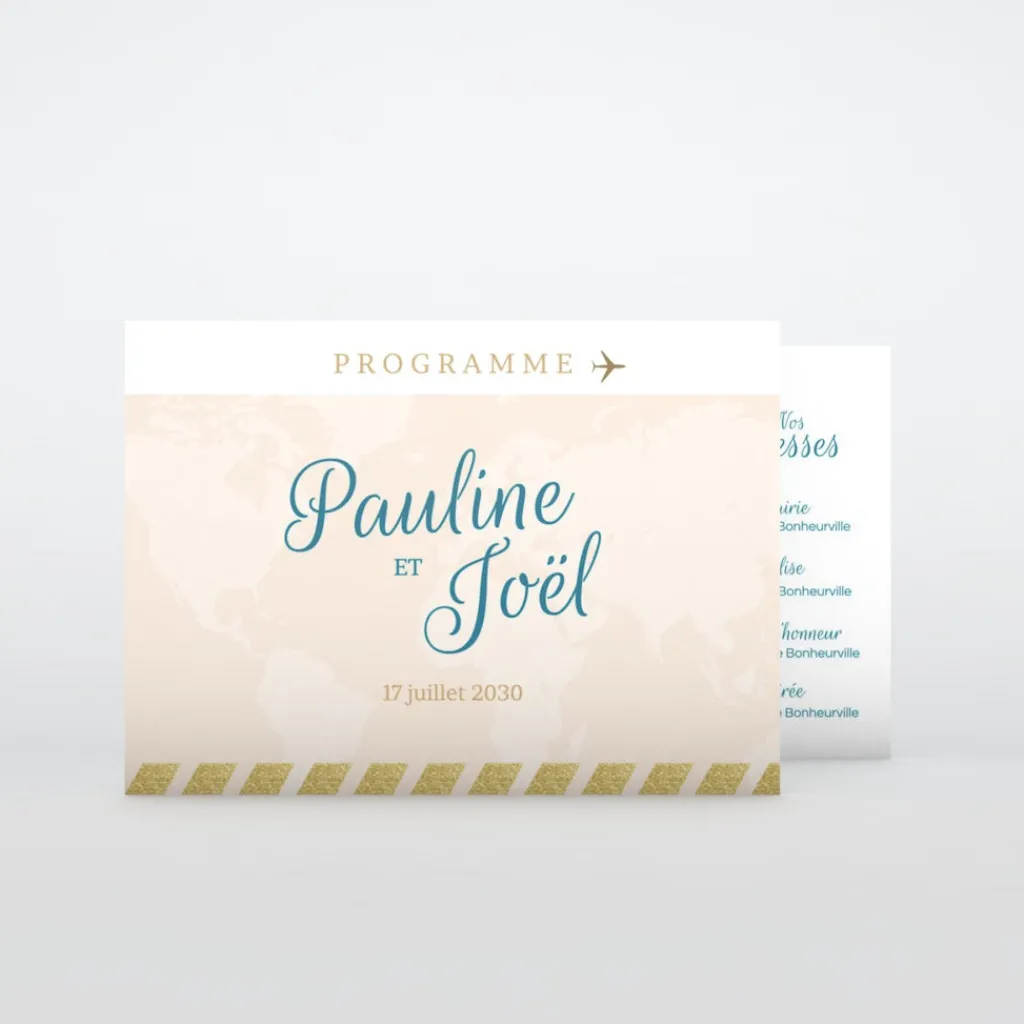 Programme De Mariage^Planet cards Embarquement Imminent