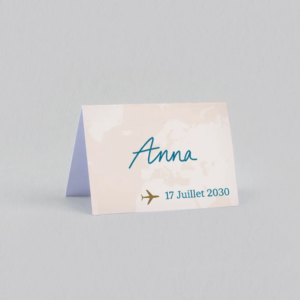 Marque-place Mariage^Planet cards Embarquement Imminent