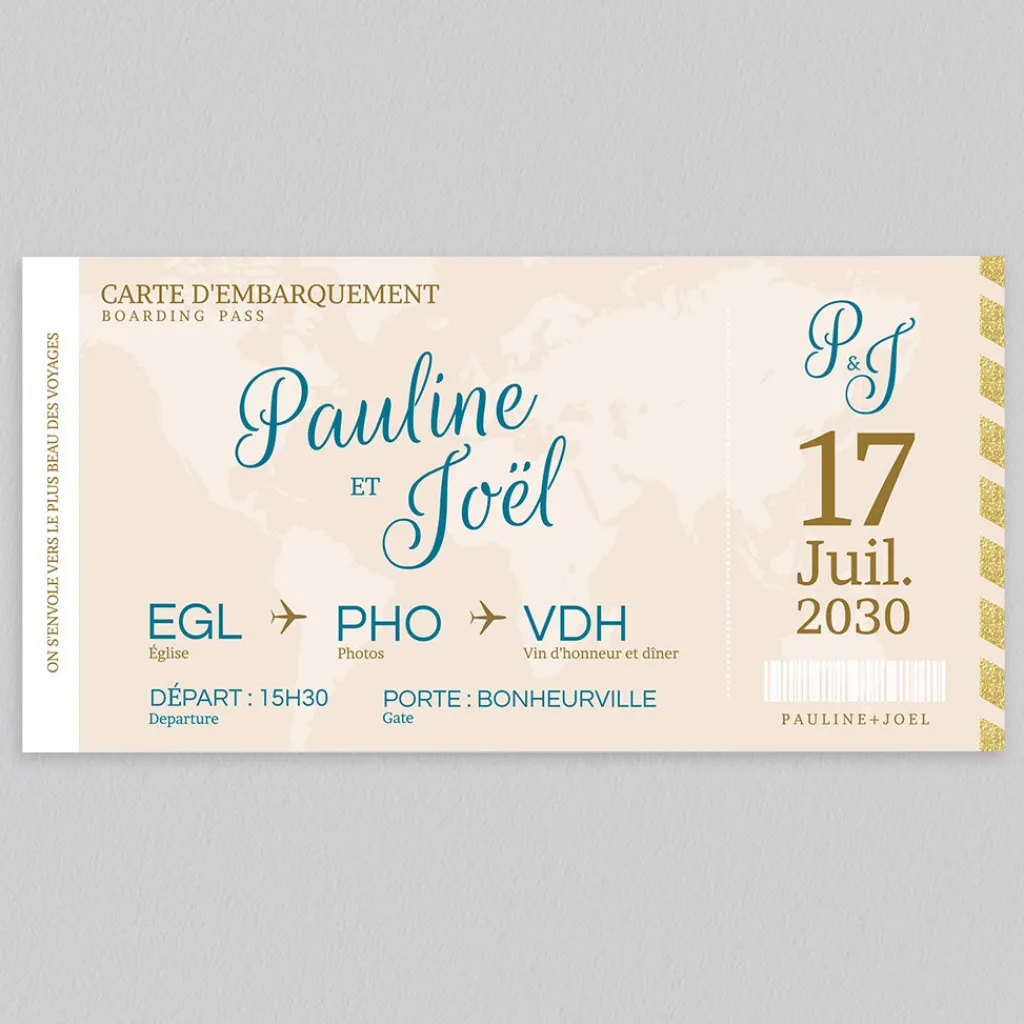 Faire-part Mariage Original | Gamme Complète^Planet cards Embarquement Imminent