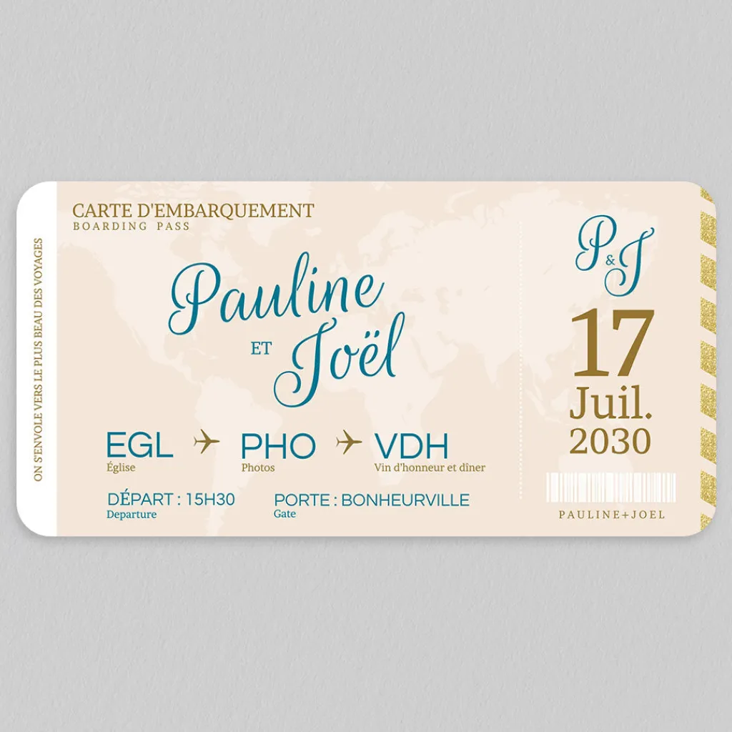 Faire-part Mariage Original | Gamme Complète^Planet cards Embarquement Imminent