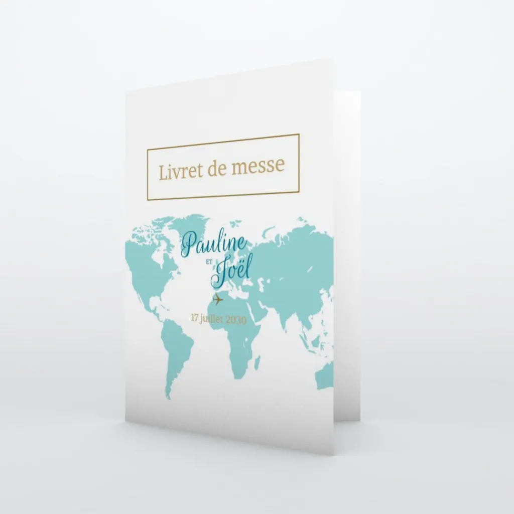 Livret De Messe Mariage^Planet cards Embarquement Imminent