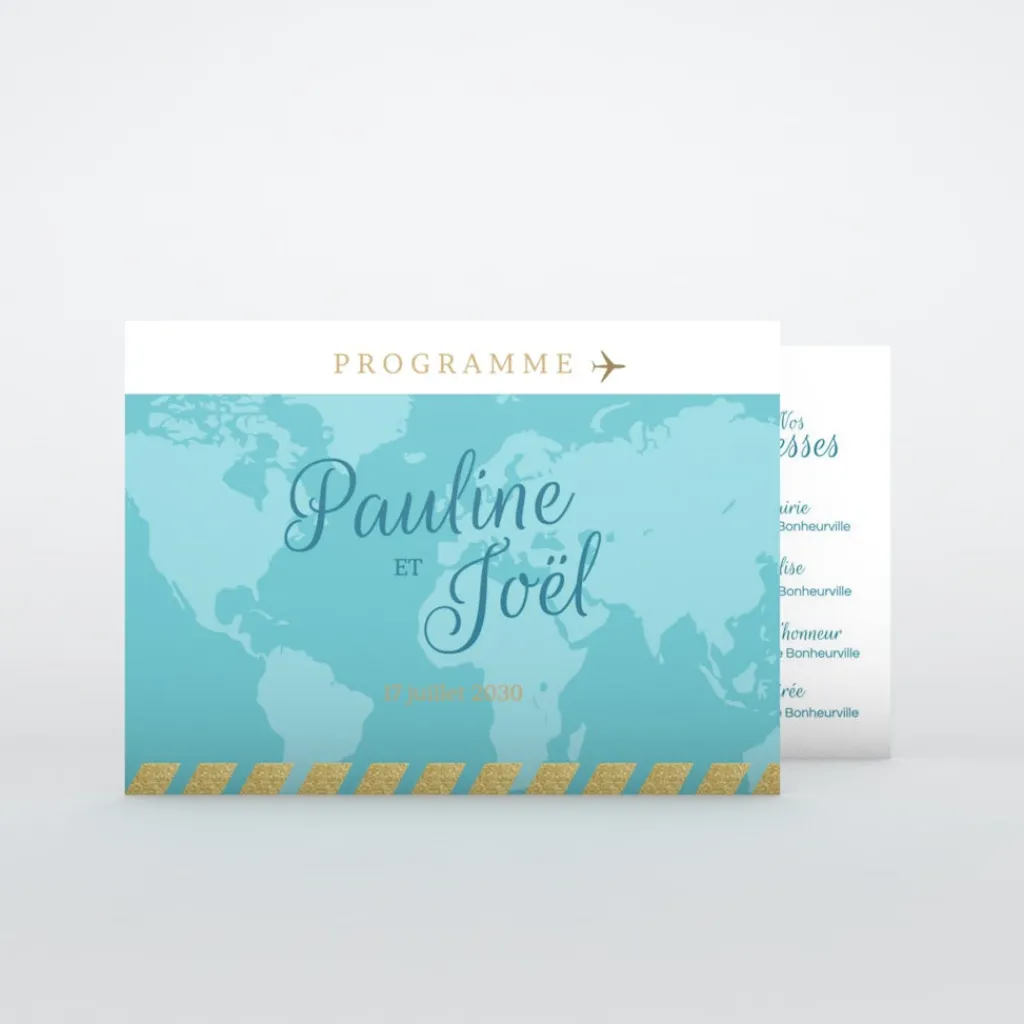 Programme De Mariage^Planet cards Embarquement Imminent