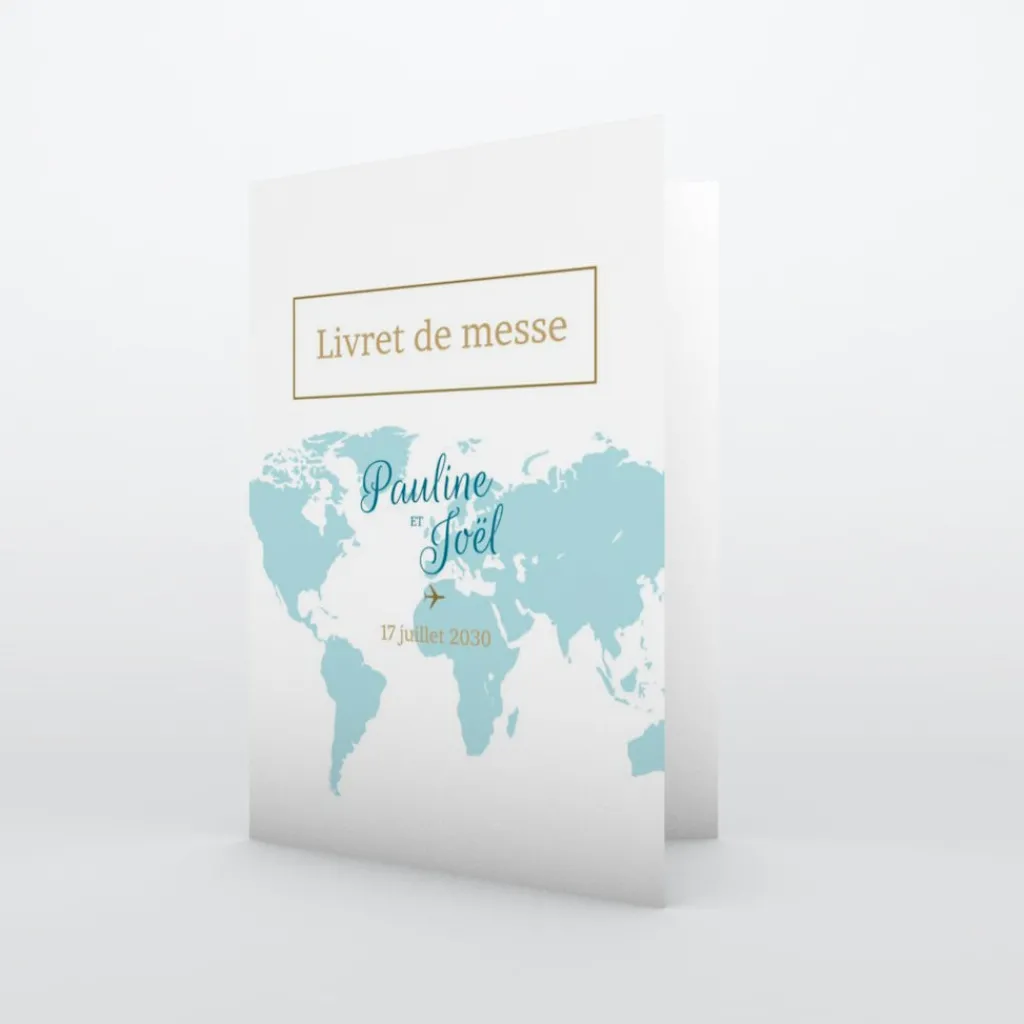 Livret De Messe Mariage^Planet cards Embarquement Imminent