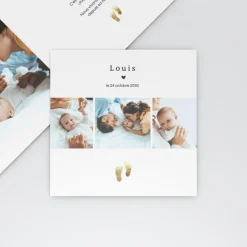 Faire-part Naissance Garçon^Planet cards Empreintes de Pas