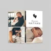 Faire-part Naissance Garçon^Planet cards Empreintes Petits Pieds