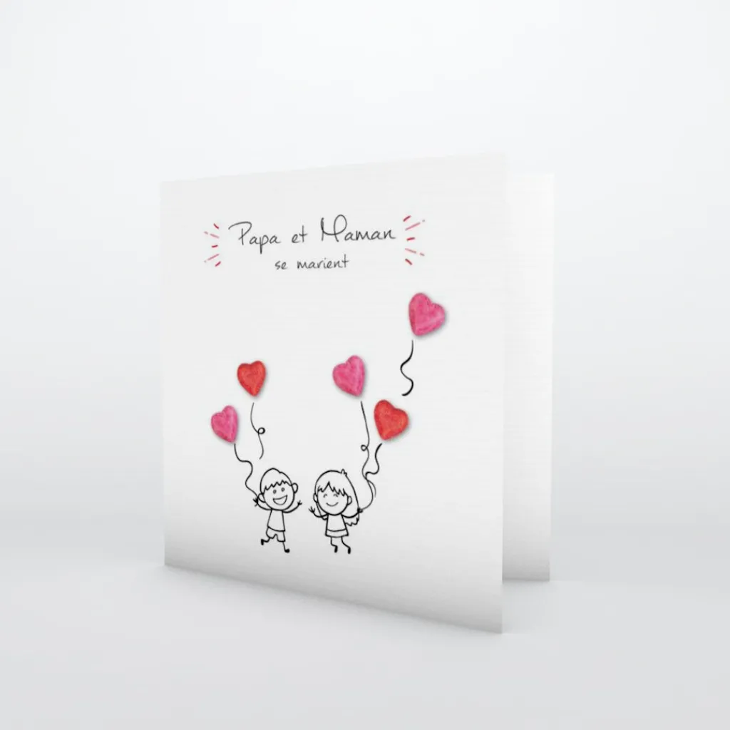 Faire-part Mariage Original | Faire-part Mariage Champêtre^Planet cards Enfants heureux