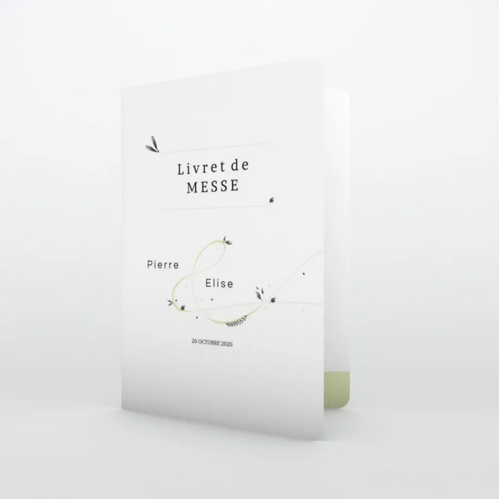 Livret De Messe Mariage^Planet cards Esperluette