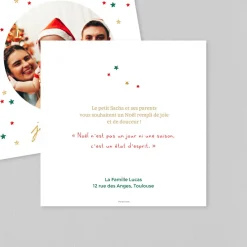 Carte De Noël Originale^Planet cards Etoiles de Noël