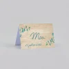 Marque-place Mariage^Planet cards Eucalyptus Et Bois