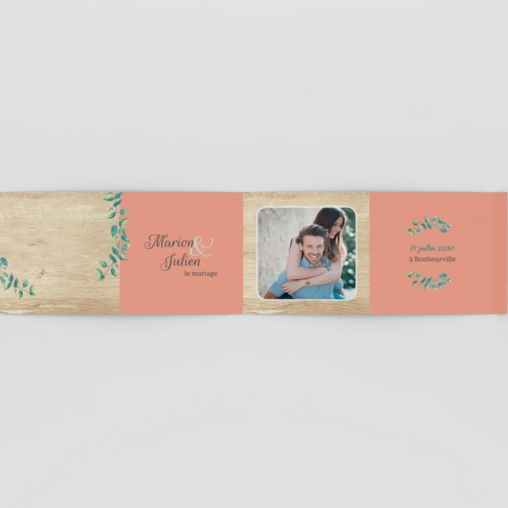 Boîte À Dragées Mariage^Planet cards Eucalyptus Et Bois