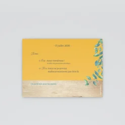 Coupon-réponse Mariage^Planet cards Eucalyptus Et Bois