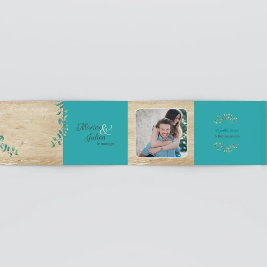 Boîte À Dragées Mariage^Planet cards Eucalyptus Et Bois