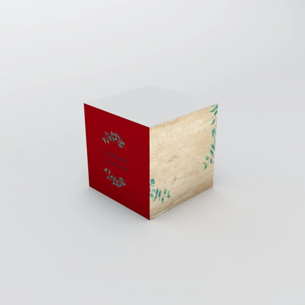 Boîte À Dragées Mariage^Planet cards Eucalyptus Et Bois
