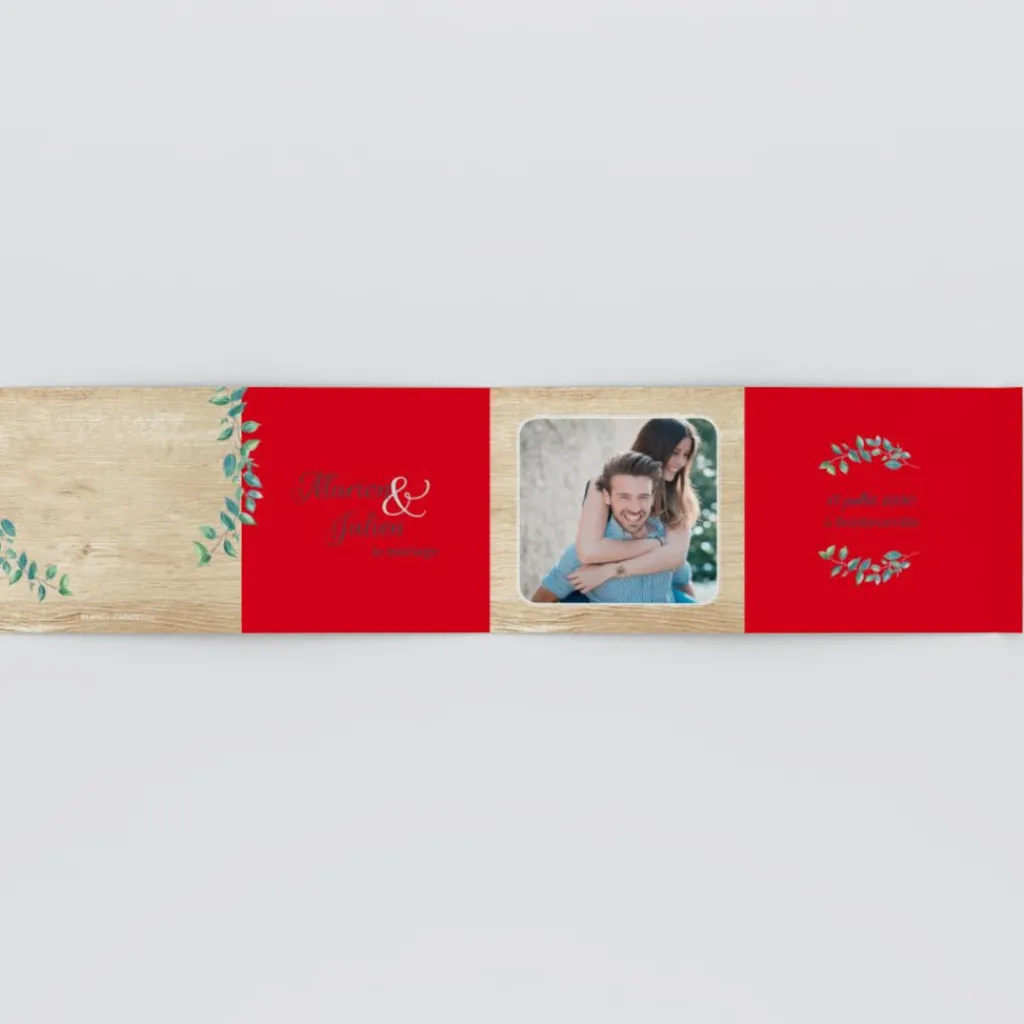 Boîte À Dragées Mariage^Planet cards Eucalyptus Et Bois