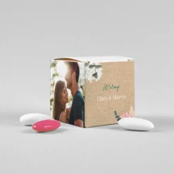 Boîte À Dragées Mariage^Planet cards Eucalyptus et Hortensia