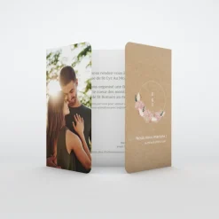 Faire-part Mariage Bohème | Faire-part Mariage Champêtre^Planet cards Eucalyptus et Hortensia