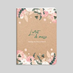 Livret De Messe Mariage^Planet cards Eucalyptus et Hortensia
