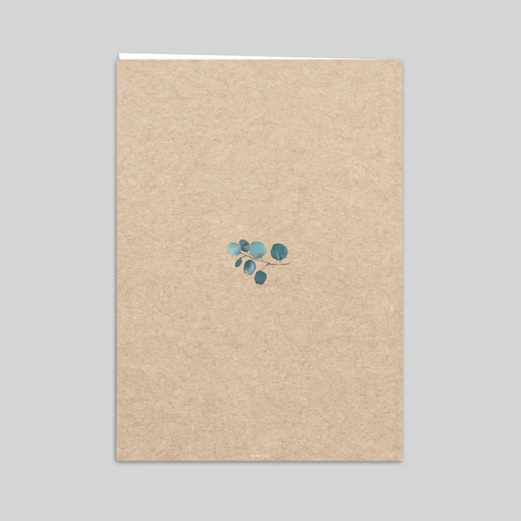 Livret De Messe Mariage^Planet cards Eucalyptus Kraft