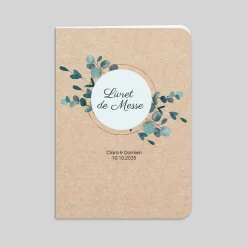 Livret De Messe Mariage^Planet cards Eucalyptus Kraft