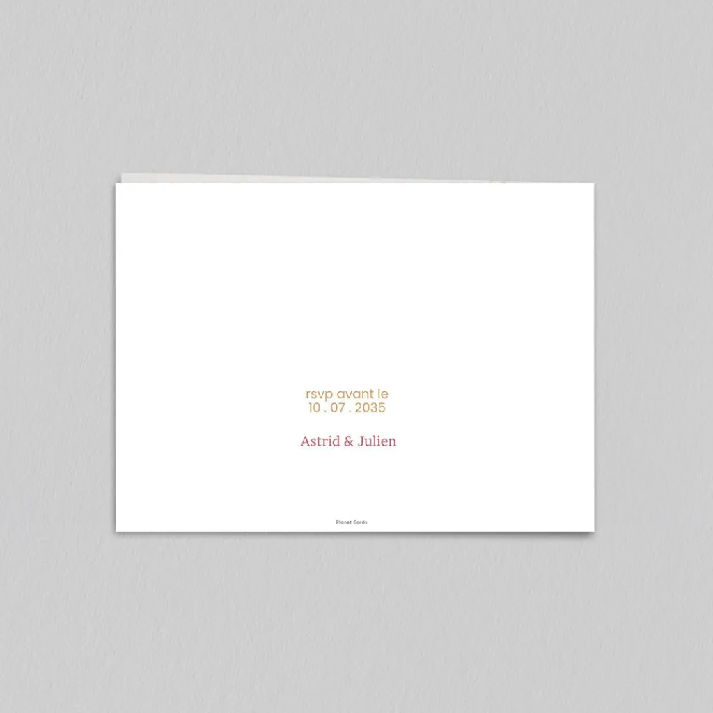 Faire-part Mariage Bohème | Faire-part Mariage Champêtre^Planet cards Eucalyptus Romantique