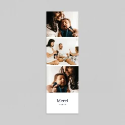 Carte Remerciement Naissance Classique^Planet cards Famille et Marque-page